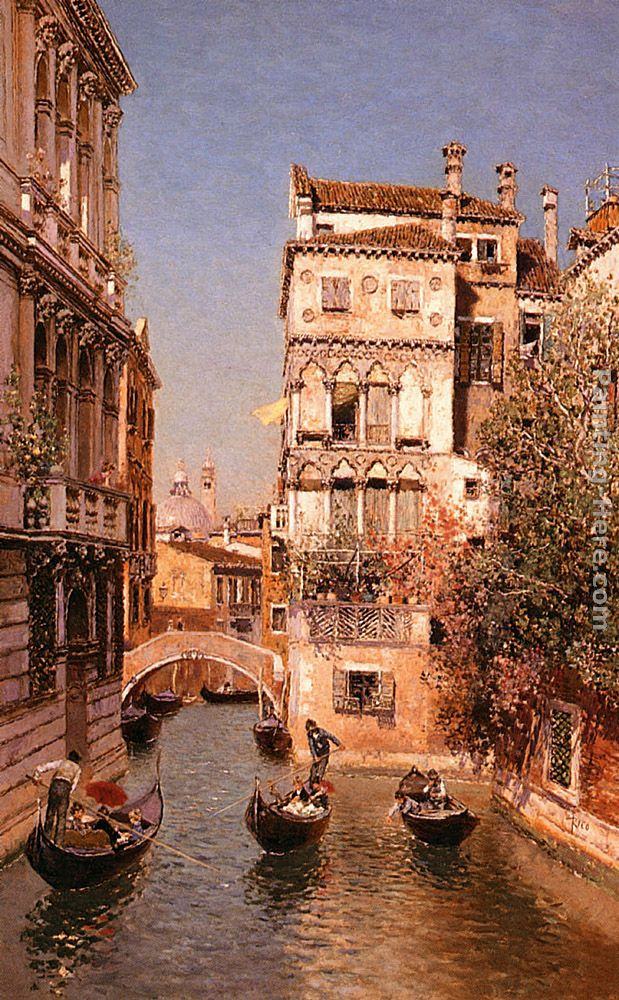 Martin Rico y Ortega Along The Canal, Venice